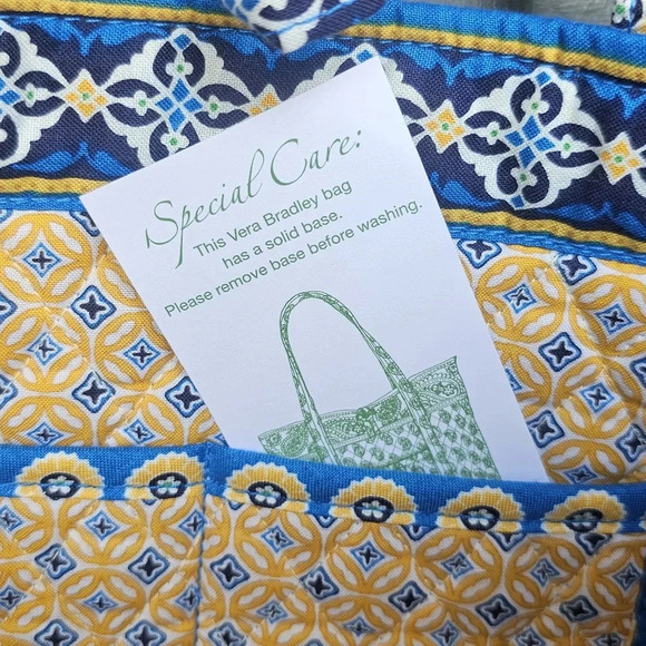 Vera Bradley Retired Small Tic Tac Tote Riviera Blue Travel Bag NWT - Picture 11 of 15